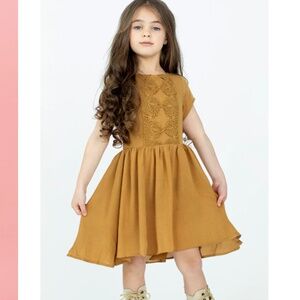 NEW Joyfolie Allyza Dress in Ochre Sz 5